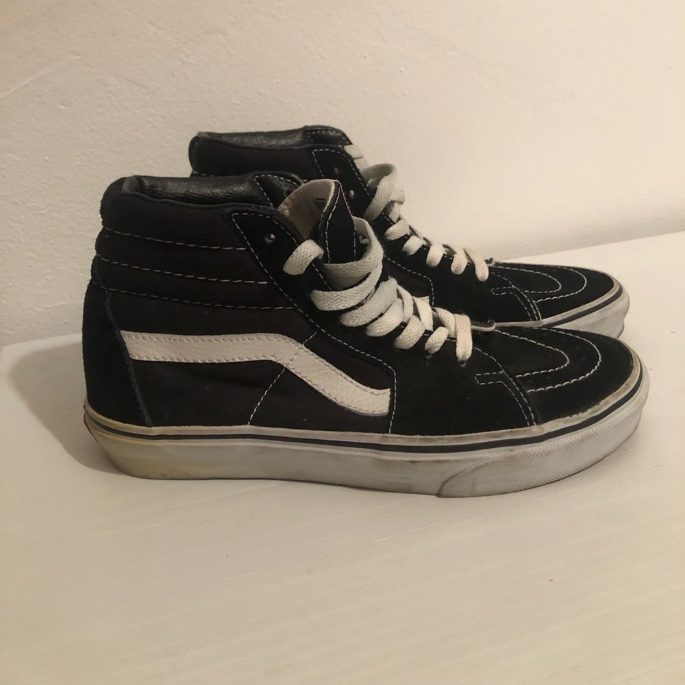 Vans old skool high tops black and white